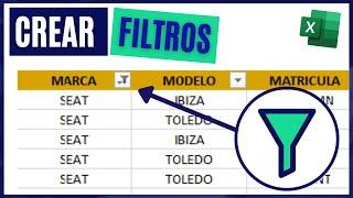 Cómo crear un FILTRO en Excel 