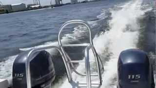 23cc Carolina Cat 2012 Sea Trial from 1 World Yachts