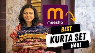 Meesho Kurta Set Haul | Rakhi Outfit Ideas 2024 | Basic With Divya