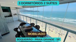 Apartamento Mobiliado 3 Dormitórios 2 Suítes Frente Mar