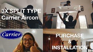 3 CARRIER Split Type Aircon Purchase and Installation │Water Snake 101