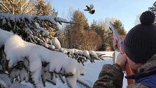 СРАЗУ ТРЁХ ВЗЯЛ! ОХОТА В ТАЙГЕ С РУЖЬЁМ С ПОДХОДА НА ГЛУХАРЯ И ТЕТЕРЕВА.
