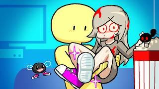 Watch With Ghost 3 ‼️‼️‼️  | my ghost friend - compilation 3 #myghostfriend #animation #cute