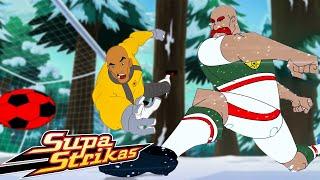 Mountain Training and Iron Tank's Icy Trick ️ Supa Strikas Soccer Cartoon | Football Videos