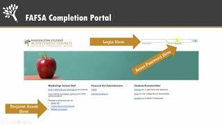 How to use the WSAC FAFSA Completion Portal