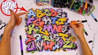 How To Draw Graffiti Letters Tutorial- Basic Straight Piece