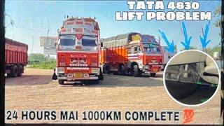 24 HOURS MAI TRUCK K SATH 1000KM COMPLETE  TATA 4830 16 CHAKKA  LIFT AXLE KHARAB HOGYA