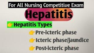 !Hepatitis! hepatitis b  !Liver Inflamation!  by Rs Nursing Academy