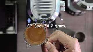 How to perfect shot espresso you Delonghi Dedica EC685 with Bottomless Portafilter [Brew Ratio 1:2]