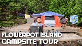 Flowerpot Island Campsite Tour | Camping on Flowerpot Island | Backcountry Camping for Beginners