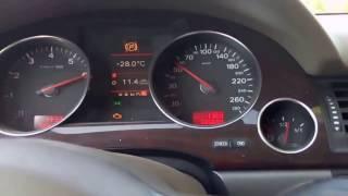 Audi A8 3,7 V8 acceleration 0-100