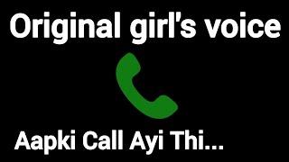 Hello.. Aapki Call Ayi Thi  Original girl's voice prank hindi #hello @originalgirlsoundhub #audio