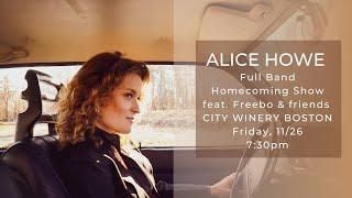 Alice Howe with Freebo & Friends LIVE from City Winery Boston