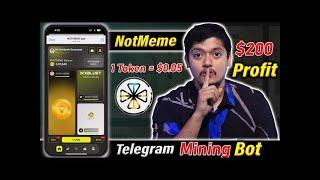 Notmeme Mining Tap-To-Earn || Not Meme Crypto Mining BOT App 2024