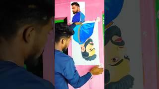 Virat Kohli  Reverse Painting // #viral #trending #viratkohli #shortsfeed #shorts