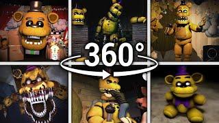 360°| Fredbear & Golden Freddy Compilation!! - Five Nights at Freddy's [SFM] (VR Compatible)