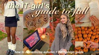 ULTIMATE FALL GUIDE  fashion trends, bucket list, & romanticizing fall