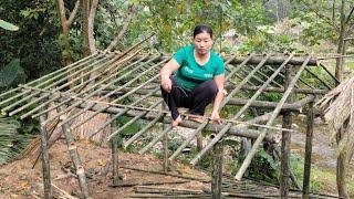 Single mother builds a complete bamboo kitchen from start to finish - Hoa Thi Thom