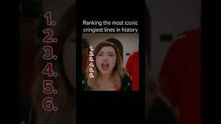 Ranking the cringiest lines in history #funny #cringe #trynottolaughchallenge #trending #shorts