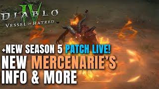 NEW MERCENARIES INFO - PLAY DIABLO HIMSELF! More Vessel of Hatred News