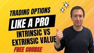 Trading Options Like A Pro - Lesson 6 Intrinsic vs Extrinsic Value