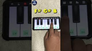 Ram Siya Ram | Easy & Slow Piano Tutorial | Walkband App | Music Lover Krishna | #Shorts #Viral