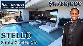 STELLO Stunning New Toll Brothers Home Tour | Tesoro Highland, Bella Terra, Santa Clarita, CA