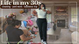 Life In My 30s: Cleaning My Dirty House, Yard Work, Making Seafood Salad, Work Trip + Hotel Tour