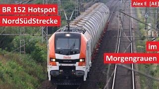 BR 152 Hot Spot Nord-Süd-Strecke im Morgengrauen  |  Alex E