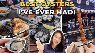 BEST OYSTERS I'VE HAD! Eating at Salamanca Markets & Day Trip to Bruny Island: Tasmania Travel Vlog