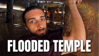 GOING INSIDE A FLOODED ABANDONED TEMPLE (SCARY PART TWO) LAOS 2021