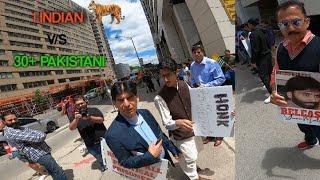 An Indian Guy Fights Back With Pakistani in Canada | Anti-India Protest*Exposed*