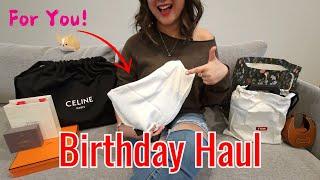 Luxury Birthday Unboxing | Ft. Hermes, Celine, Staud + Corgis