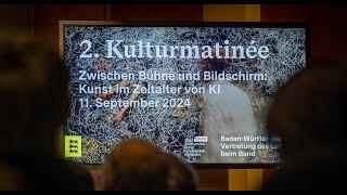 2. Kulturmatinée // Zwischen Bühne und Bildschirm: Kunst im Zeitalter von KI