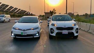 Corolla Grande VS Kia Sportage 2020 | Drag Race | Motorsports Pakistan |