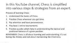 The Chess Buddies Tutorial & Planning