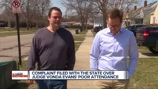 Complaint filed against Judge Vonda Evans over poor attendance