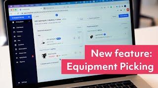 Equipment picking for faster equipment checkouts