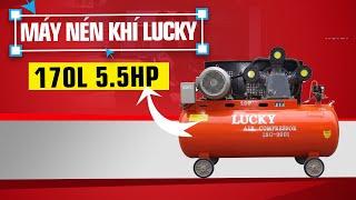 Máy nén khí công nghiệp 170 lít 5.5hp Lucky GIÁ TỐT