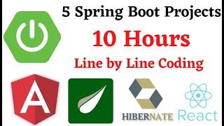 5 Spring Boot Projects in 10 Hours - Line by Line Coding @RameshFadatare