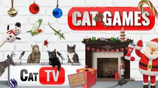  Christmas Cat Wonderland: 4-Hours of Cat Games | Ultimate Christmas Cat TV Compilation 