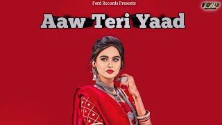 Aaw Teri Yad | Vasu Chahriya | Bagdi Beats Studio | New Haryanvi Song 2024