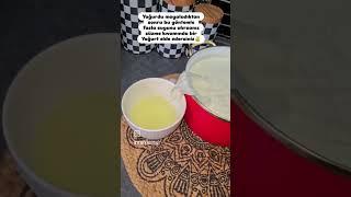 ÇİĞ SÜTÜN DÖNÜŞÜMÜTRANSFORMATION OF RAW MILK #evyapimikaymak #youtubeshorts #ytshorts