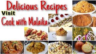 Delicious Recipes with Cook with Malaika | Must Visit Channel