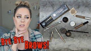 DECLUTTERING BROW PRODUCTS | Declutter with Me | MakeupByMegB