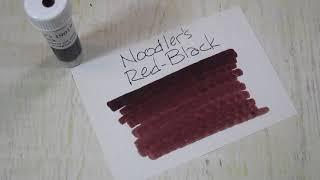 Noodler's Red-Black writing sample