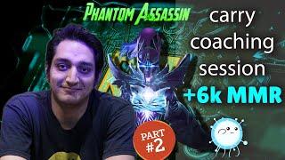 6k Phantom Assassin Coaching Session (part 2) | کوچ کری برای پلیر شش کا با هیروی فانتوم اساسین