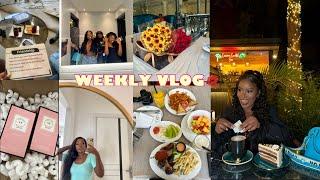 WEEKLY VLOG- Galentines New wig, Bandari Beauty Shoot, Breakfast date & Life Lately