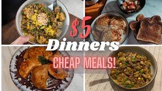 $5 DINNERS | FIVE Quick & EASY Tasty Cheap Meals! Mountain Momma Living