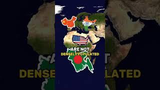 Which Country Is OverPopulated? #shorts #youtubeshorts #china #india #usa